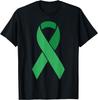 Green Ribbon Mental Health Awareness Illness Support TShirt Custom Printed Graphic T Shirts Funny Shirt Camiseta Hombre