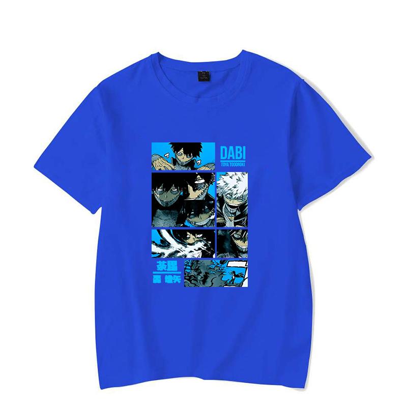 Hot Anime T Shirt Men/women's Funny Dabi Printing T-shirt Casual Cool Streetwear Fashion T Shirt Couple Hip Hop Shirt Top