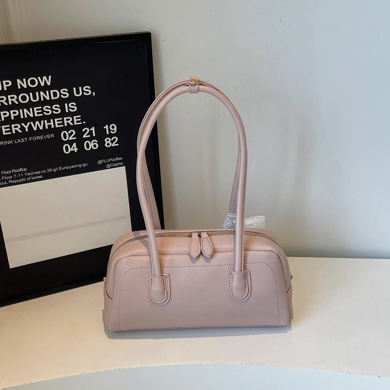 Fashionable Ladies Baguette Shoulder Bag with Bowtie Underarm Commuter Bag for Women Stylish Single Strap Handbag