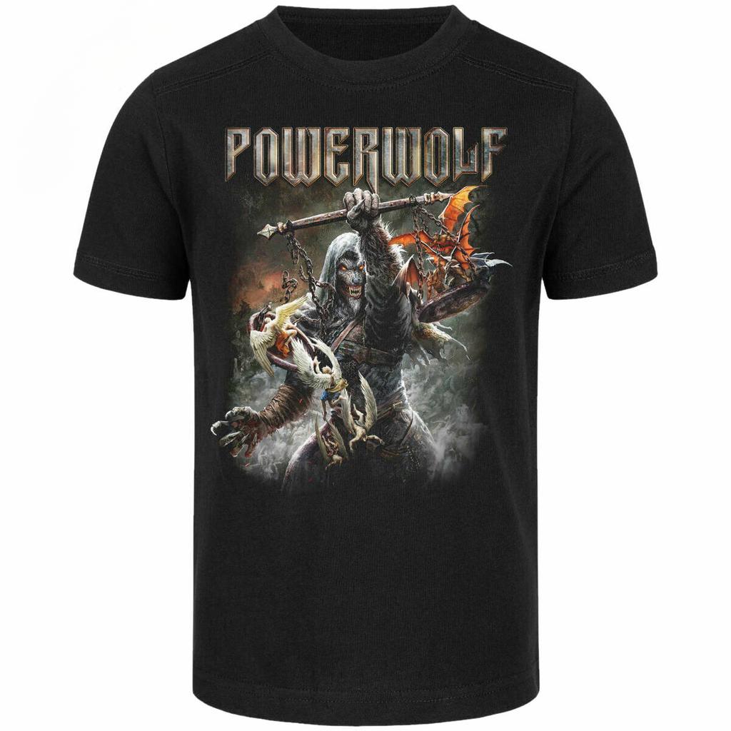 Powerwolf Band Graphic Cotton T-shirt Unisex Summer Short Sleeve Fashion Brand Tee Luxury Casual Vintage Retro Top