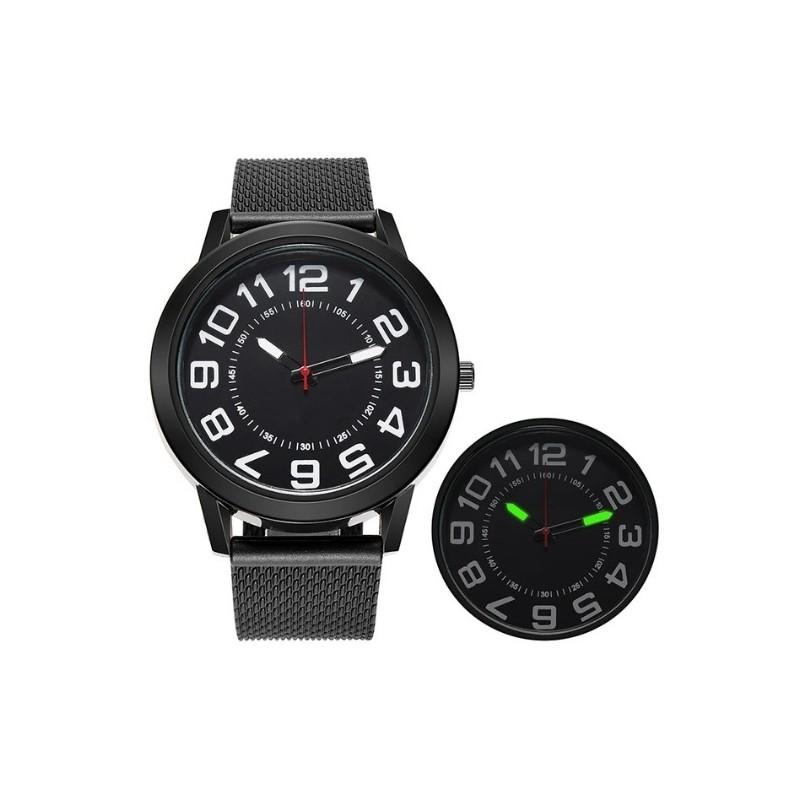Classic Quartz Watch For Men With Silicone Strap Business Style Nonwaterproof Watch For Office Use