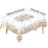 Flower Printed Polyester Tablecloth Country Rooster Washable Rectangle Tablecloth Stain Resistant Waterproof Round Table Cloth