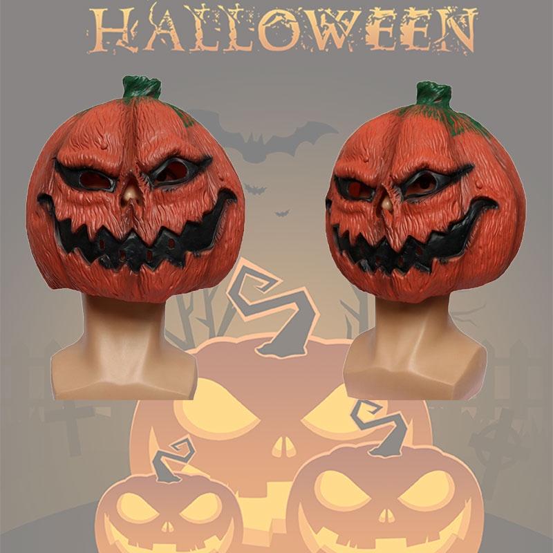 Horrifying Pumpkin Evil Mask Halloween Easter Thanksgiving Parties Cosplay Props