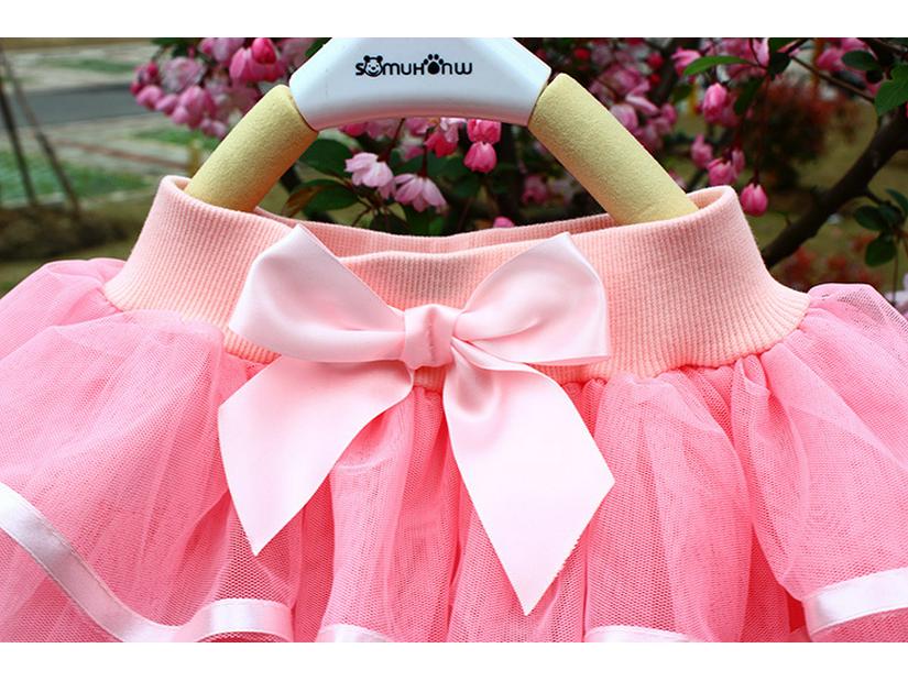 Versatile Girls' Princess Gauze Skirt - Layered Cake Design for All Seasons in Korean Style