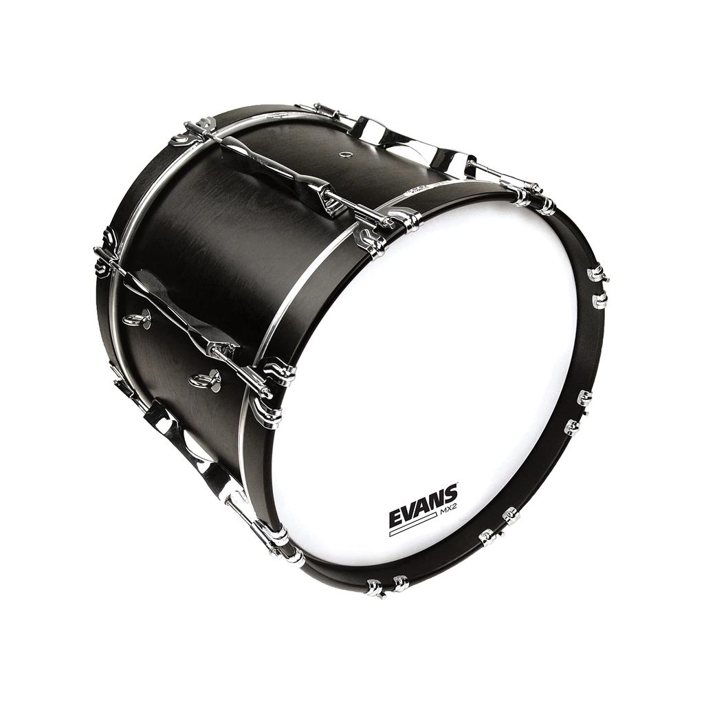 EVANS MX2 White Marching Bass Head, 16" (BD16MX2W)