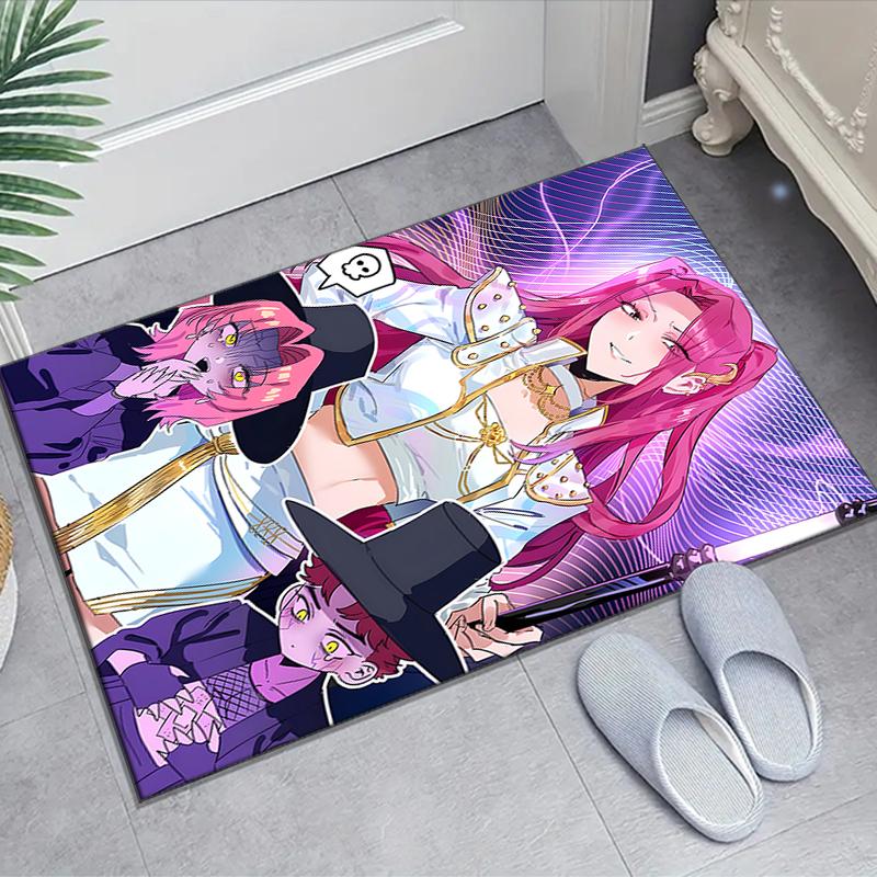 1pc KPop Demon Hunters MIRA3 Design Area Rug - Non-Slip, Soft & Cozy Floor Mat for Living Room, Bedroom, Office - Indoor/Outdoor Decorative Carpet