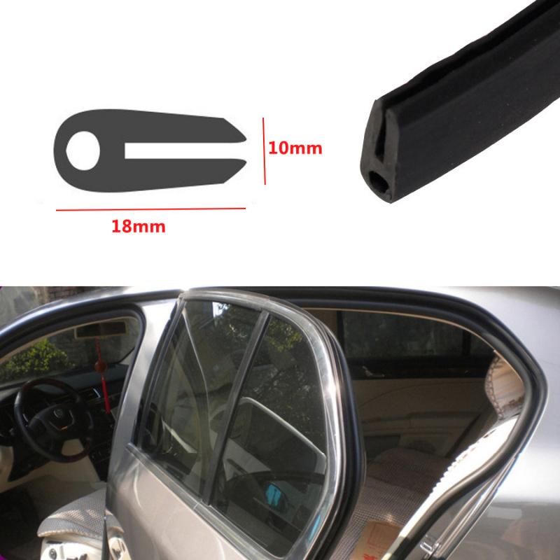 New Black Rubber Seal Strip Car Door Pillar Closed Edge Weatherstrip Big O-U Type 5m