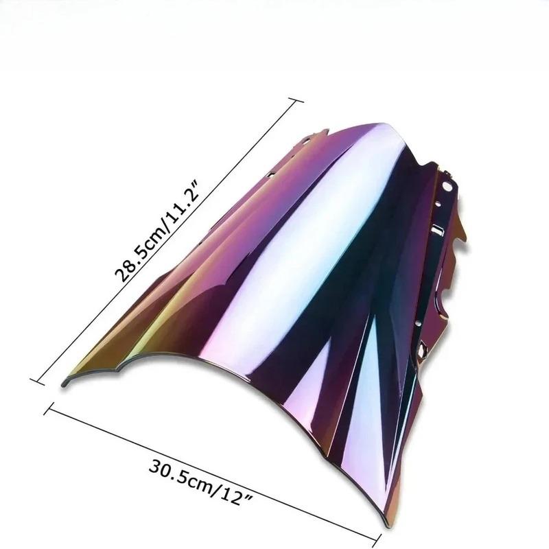 Motorcycle Windshield Windscreen Double Bubble Front Windshield Wind Deflector for Yamaha YZF R3 R25 2014 2015 2016 2017 2018