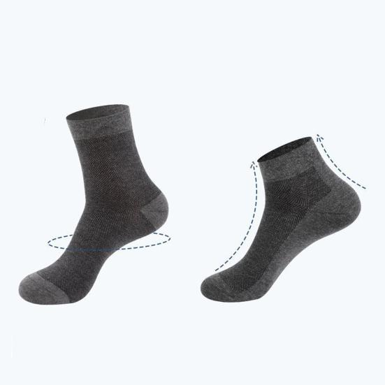 1 Pair Unisex Socks Hollow Mesh Great Breathability Mid-tube Low-cut Anti-slip High Elasticity Quick Dry Sweat Absorption Daily Wear Sport Socks