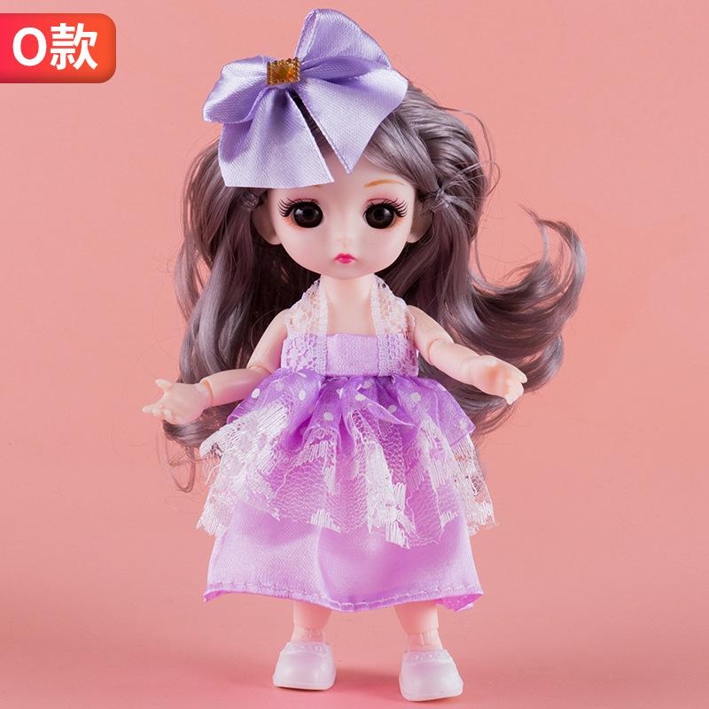 

Милая кукла-принцесса для свадьбы, 17 см, 1/12, с одеждой, DIY игрушки, подвижные суставы, модная фигурка для переодевания, подарок, детские BJD куклы