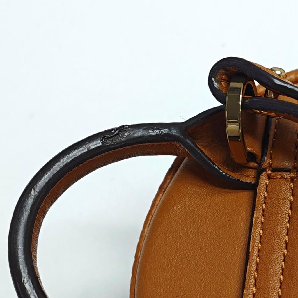 [Pre-Owned] Classic Studded Monogram Print Leather Mini Backpack - Good #A7KIIG