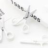 with Cover for Paper Mini Stainless Steel White Tiny Scissors Scissor Office Scissor White Color