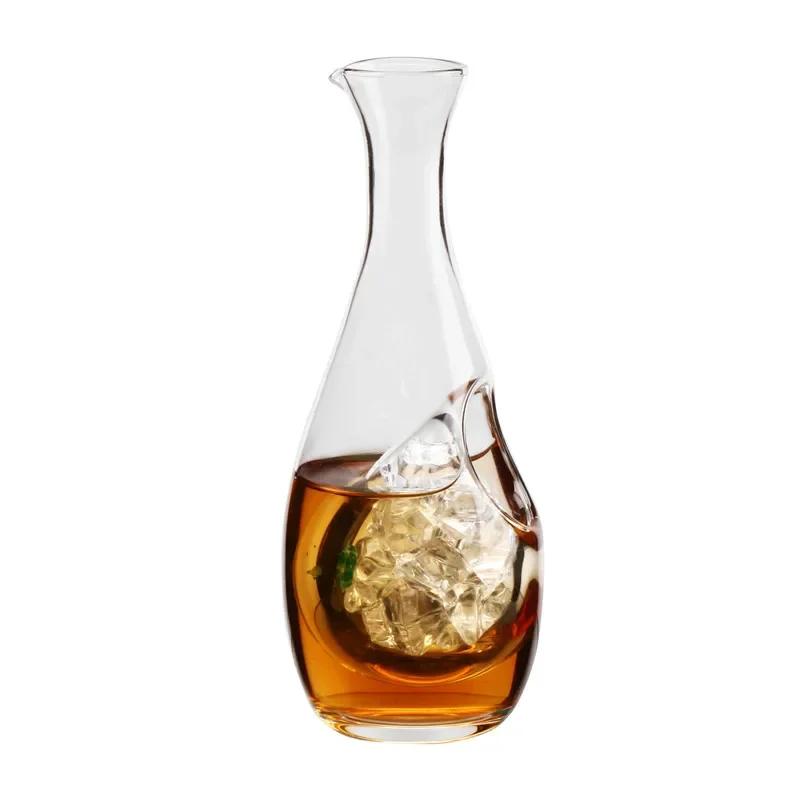 Japan Crystal Ice Flask Glass Wine