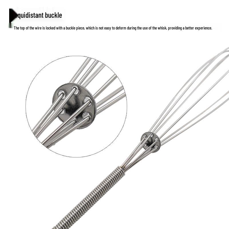 Stainless Steel Handheld Whisk for Baking and Eggs