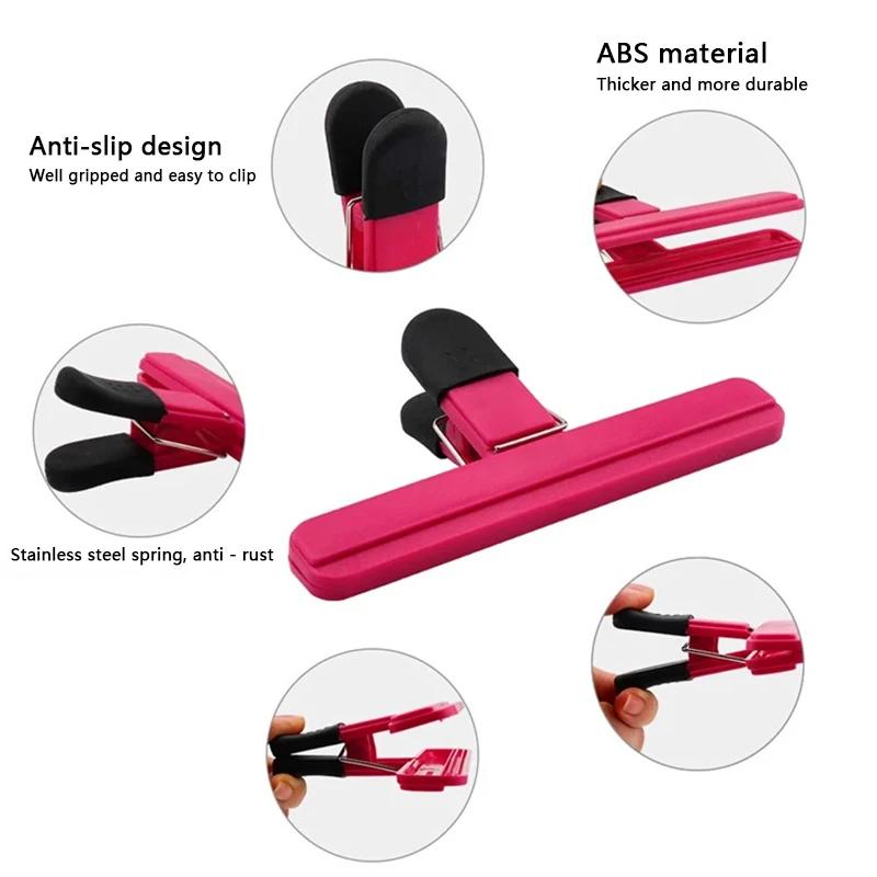 Kunststoff Lebensmittelverschlussbeutel-Clip Frisch Feuchtigkeitsdicht Snack Kartoffelchips Postkartenverschluss-Clip Haushaltsküchen-Gadgets Artikel