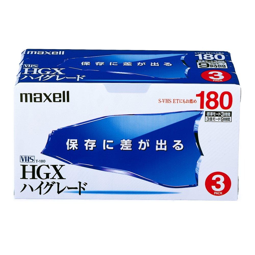 

Видеокассета VHS maxell recording 180 минут 3 высококачественная T-180HGX(В)С.3ПБ)С.3П
