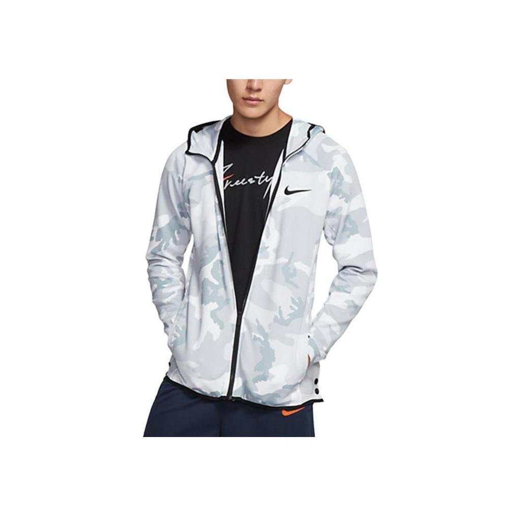 Nike Thermaflex Showtime Full Zip Hooded Camouflage Sports Jacket Men Jacket Wolf-Grey AT4695-012