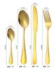 stainless steel cutlery spoon box gold gift box set 24 pieces set of western cutlery four-piece set