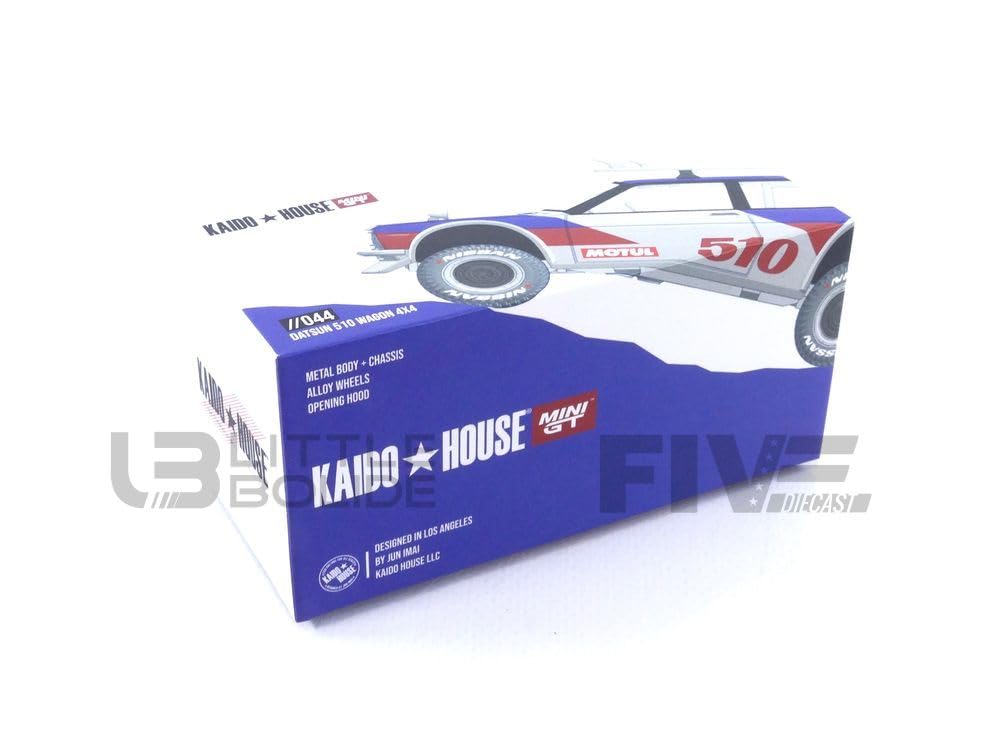 True Scale KAIDO HOUSE X Mini GT Datsun KAIDO 510 Wagon KAIDO GT Surf Safari RS 1/64 (RHD)