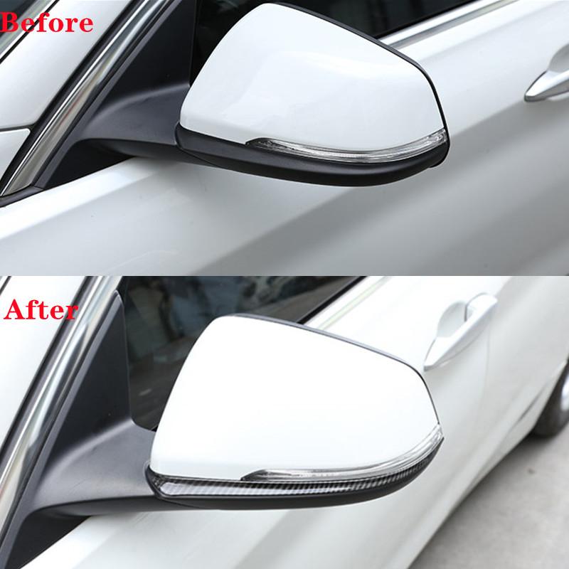 Autocollant de bande décorative de garniture de rétroviseur latéral de voiture adapté pour BMW X1 F48 Série 1 2 Active Tourer F45 F46 218i 2016-