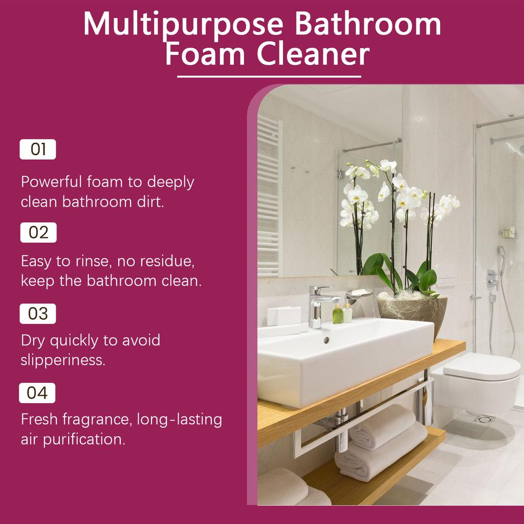 Jue Fish Čistič pěny do koupelny Čištění Koupelnové skleněné dveře Vana Skvrny Vodní kámen Čistý Čistič