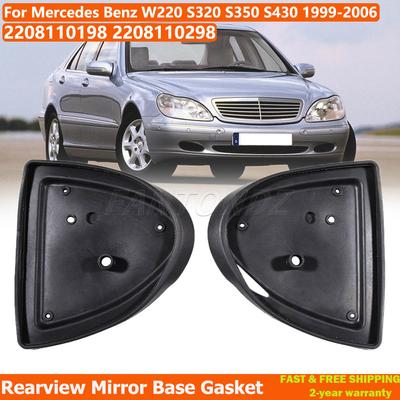 2x Těsnění základny zpětného zrcátka pro Mercedes W220 S350 S430 S500 2000-2006 2208110298 Těsnění základny bočního zrcátka dveří auta