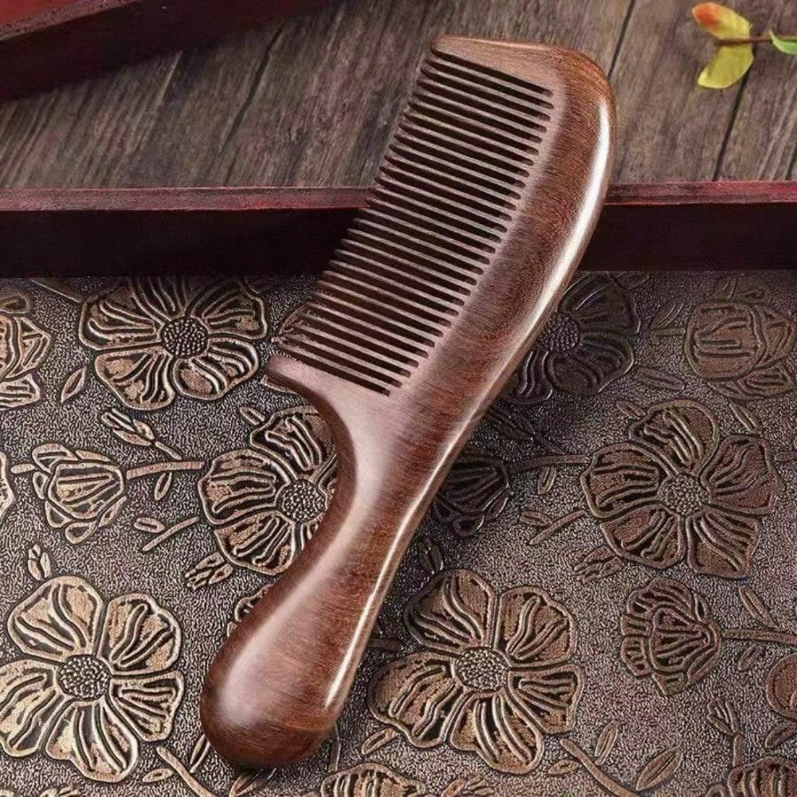 Wooden Comb Fine Teeth Massage Comb Hair Comb Wooden Hair Brush