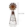 Artistic Metal Windmill Sculpture For Backyards Home And Garden Landscaping Decoration Antique Themed Lawn Ornament