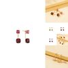 Classic Square Zircon Earrings For Women Elegant And Timeless Jewelry Piece