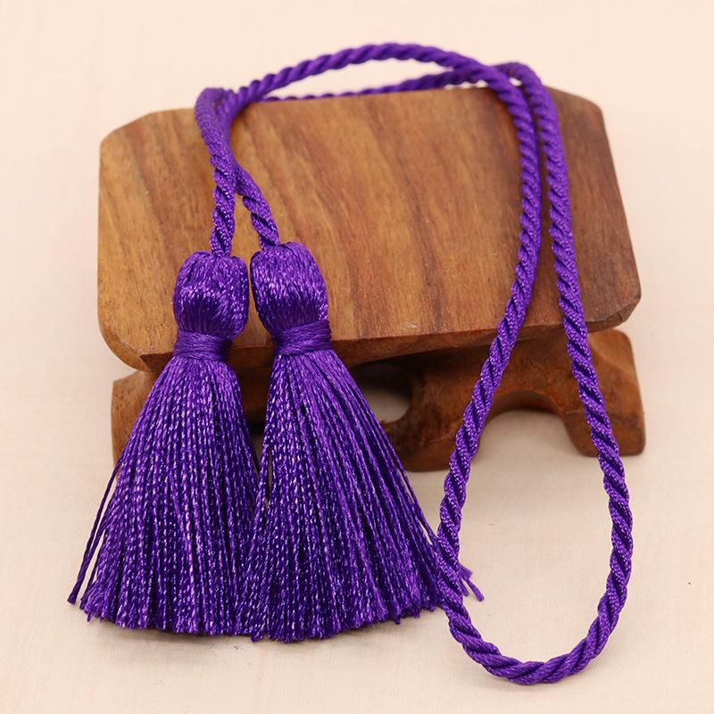 2-10Pcs 54cm Long Rope Double Fringe Trim Tassels Handmade Silk Bookmark Tassel For Curtain Decoration DIY Craft Sewing Supplies