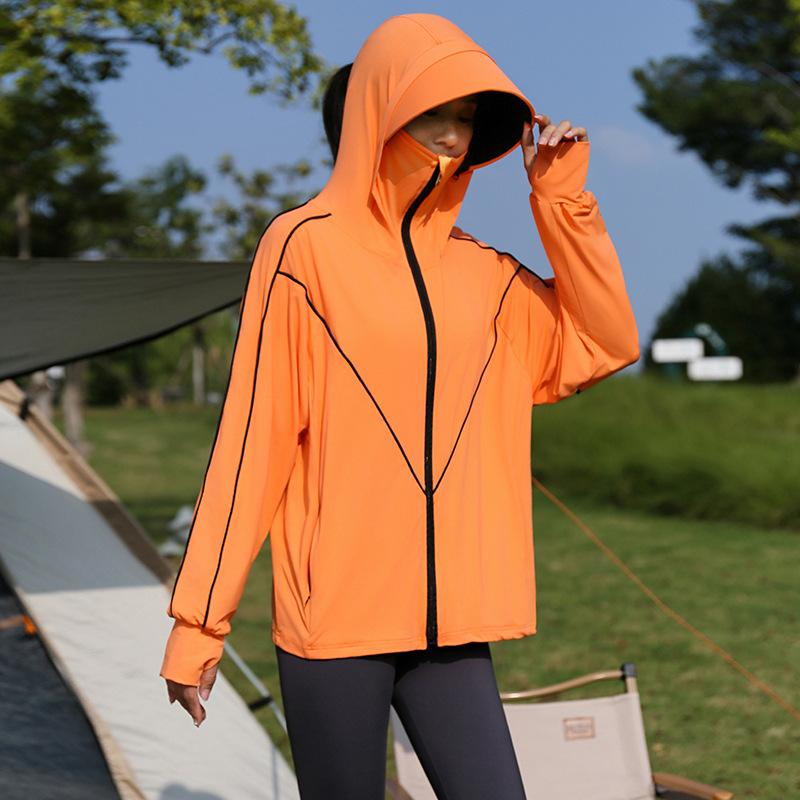 Sun Protection Clothing for Women 1011 New Summer Ice Silk UV Protection Thin UPF10+ Outdoor Breathable Sun Protection Jacket