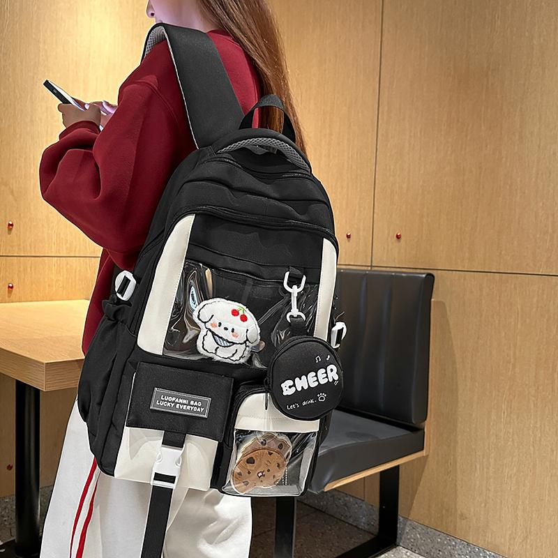 Lightweight Student Schoolbag Women's Large Capacity Travel Backpack Backpack