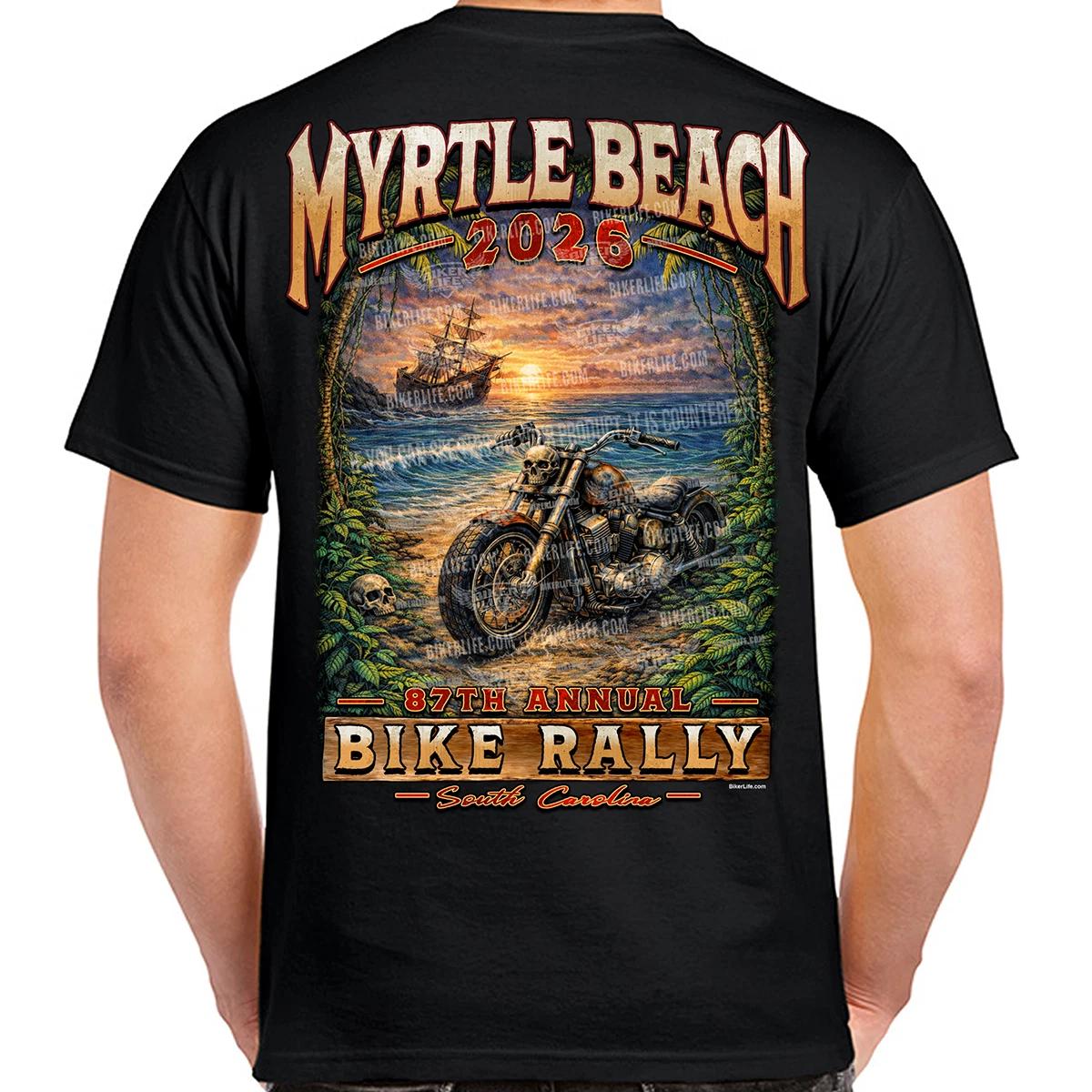 T-Shirt 2026 Myrtle Beach Bike Rally Tropical Jungle No Harley XXL