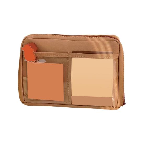 Pencil Case Large Capacity Multi-layered Storage Bag Canvas Water-Resistant Pen Organizer Office