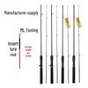 Cross-border Carbon Micro-object Horse Mouth Lure Rod with Solid Soft Tone Tip and Straight/Gun Handle