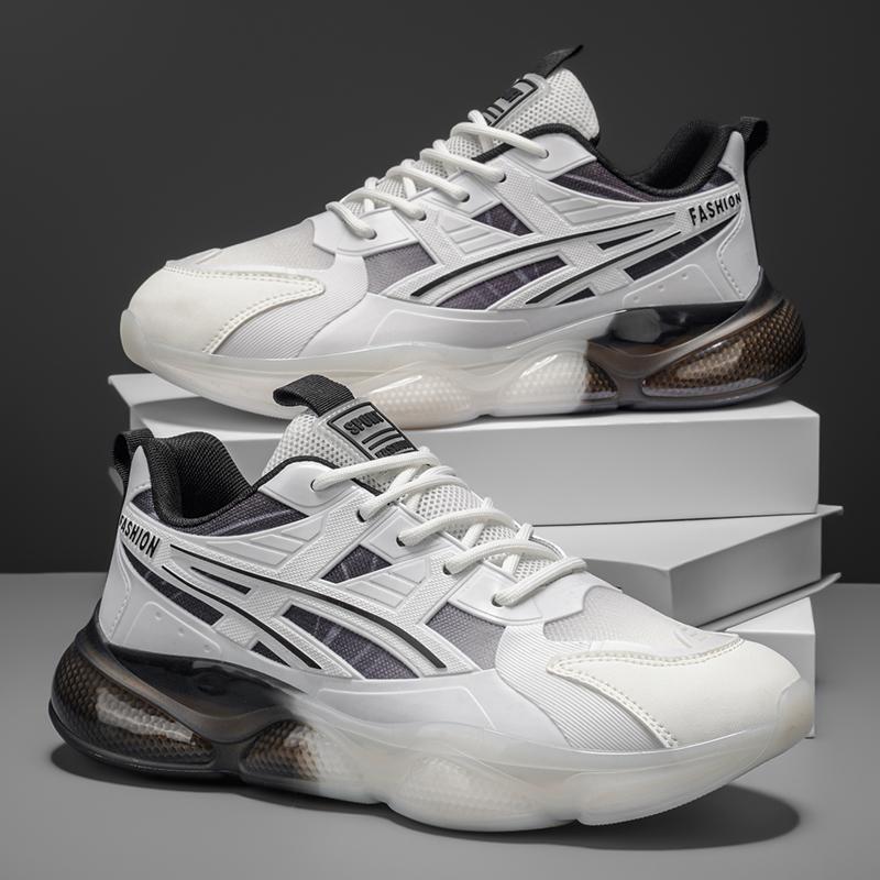 2026 New Air Cushion Chunky Sneakers Breathable Mesh Height Boost Shock Absorbing Non-Slip Wear-Resistant Casual Sports Shoes
