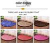 Non-Slip Chenille Half-Round Floor Mat - Water Absorbing, Machine Washable Rug for Hallway, Bathroom, and Bedroom