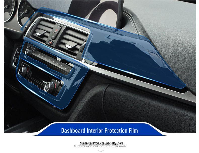 BMW 3 Series/GT (2014-2019) Interior TPU Film Set: Anti-scratch Screen Protector for Console & Dashboard.