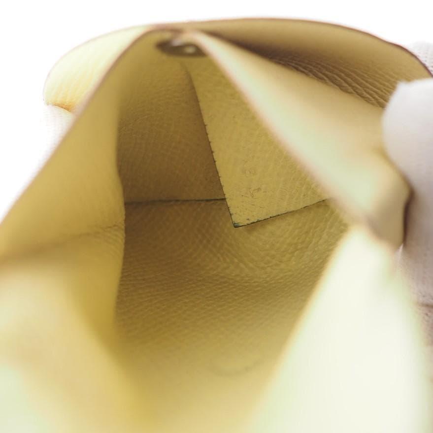 Used First come, first served. 2015 HERMES Bastia coin case in yellow.