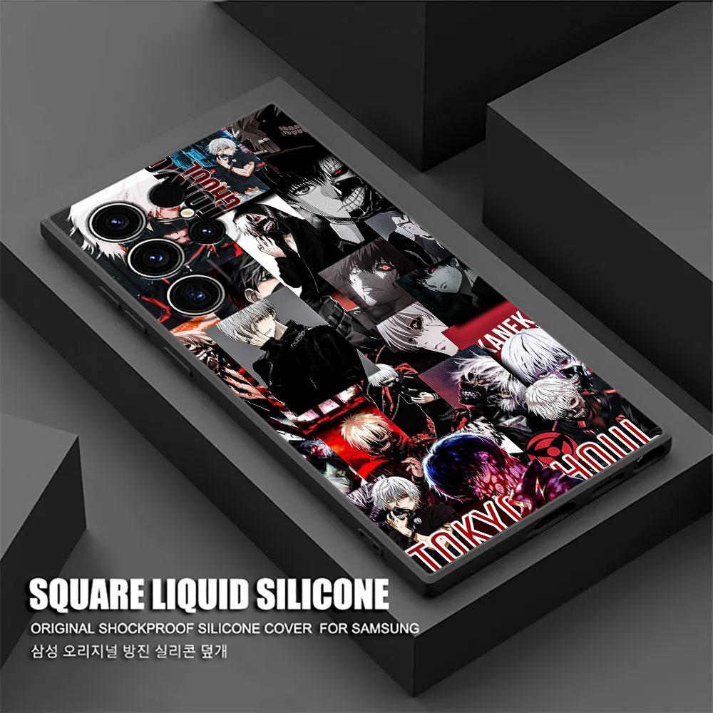 Tokyos Ghouls Anime Ken Kaneki S25 Ultra Case For Samsung Galaxy S25 S24 S23 S20 S21 FE S22 Ultra S10 Plus Case Soft Phone Cover