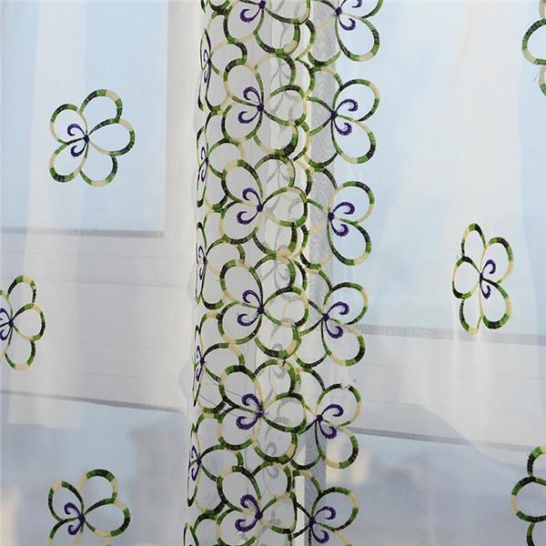 DAIHAN Mantovana Tenda Semitrasparente Viola 130x60 Cm: Per Finestra Cucina, A Increspatura, 1 Pannello