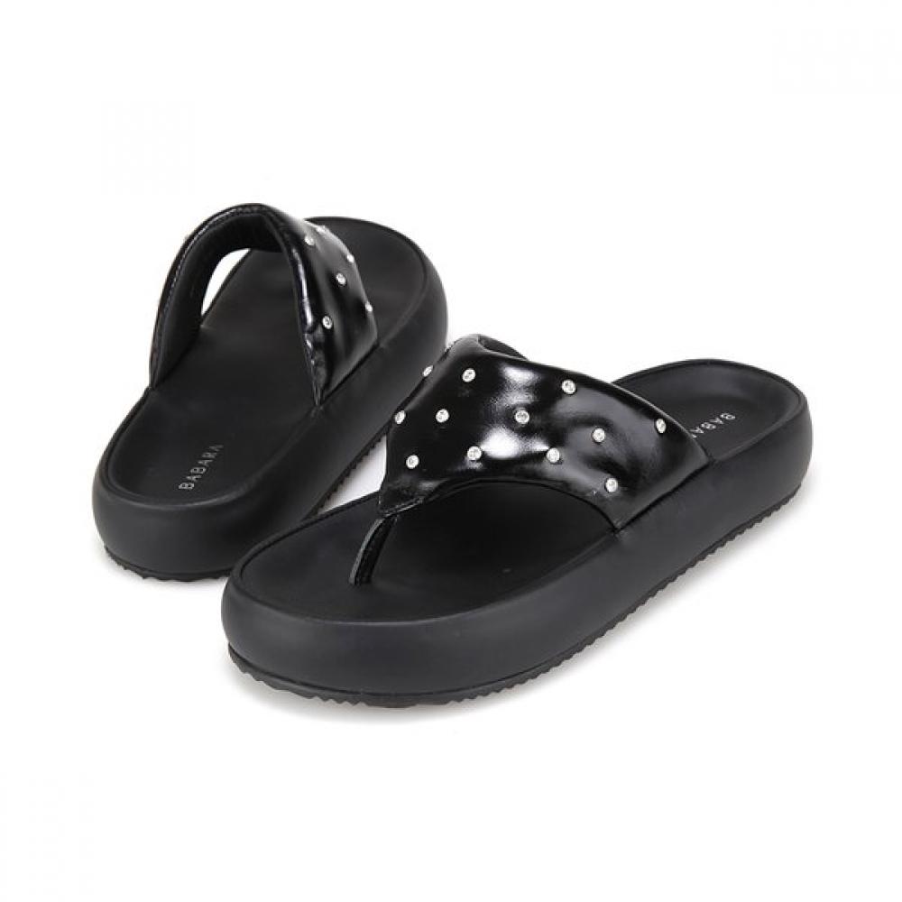 Barbara Leather Minimal Shape Women S Sandal 3.5cm 2colorS Bbj321