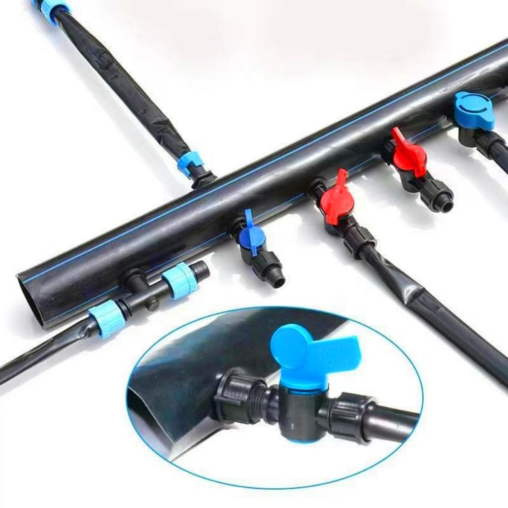 16mm Shut-off Valve Connectors Garden Greenhouse Farmland Drip Irrigation Aquarium Fish Tank Drainage Pipe Ball Valve 5/10Pcs