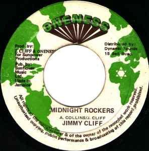 

7inch Record JIMMY CLIFF Midnight Rockers NONE Oneness 1981 Jamaica Reggae Ska Dub Used