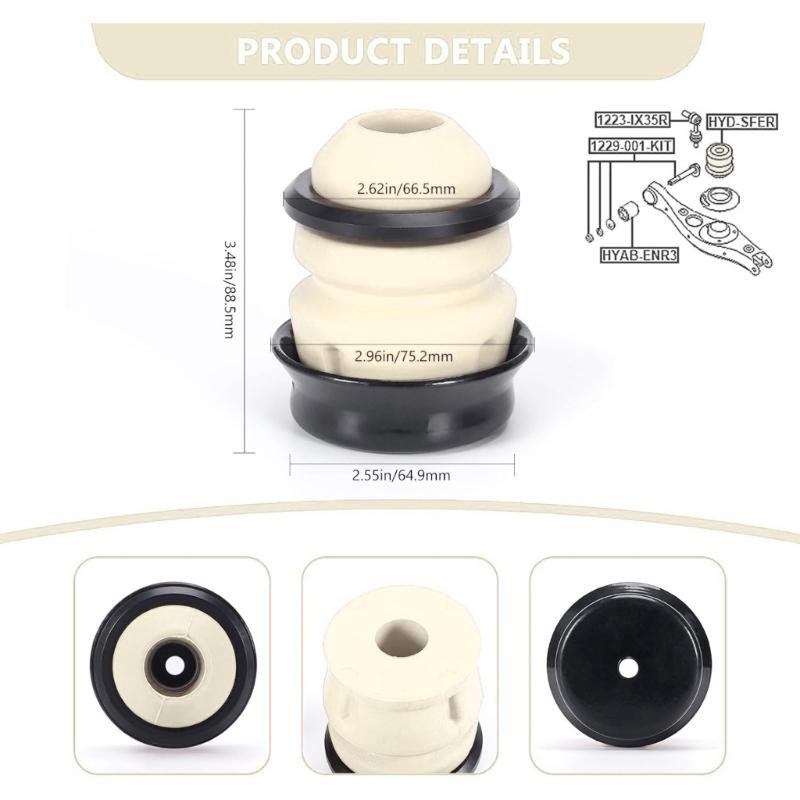 Rear Suspension Buffer Bushings for Vehicle Models Rubber Shock Absorption Buffer Part Number 553262B000