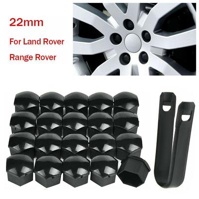 Copribulloni dado ruota neri da 20x22 mm Tappo in ABS adatto per Range Rover Vauxhall Insignia