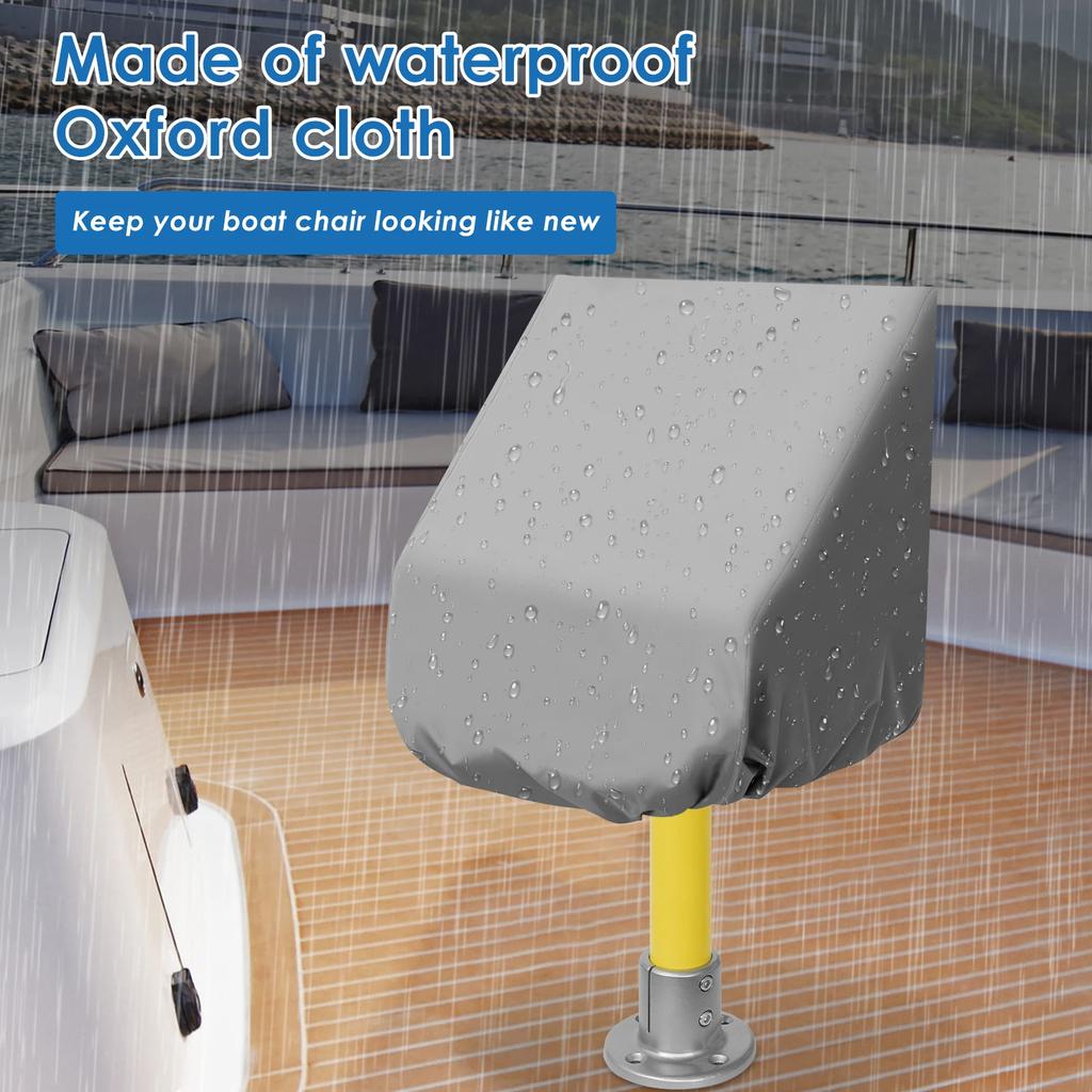 Universal Boat Seat Cover Waterproof Outdoor Foldable Oxford Fabric Yacht Chair Sleeve Protective Cover Commonly Windproof