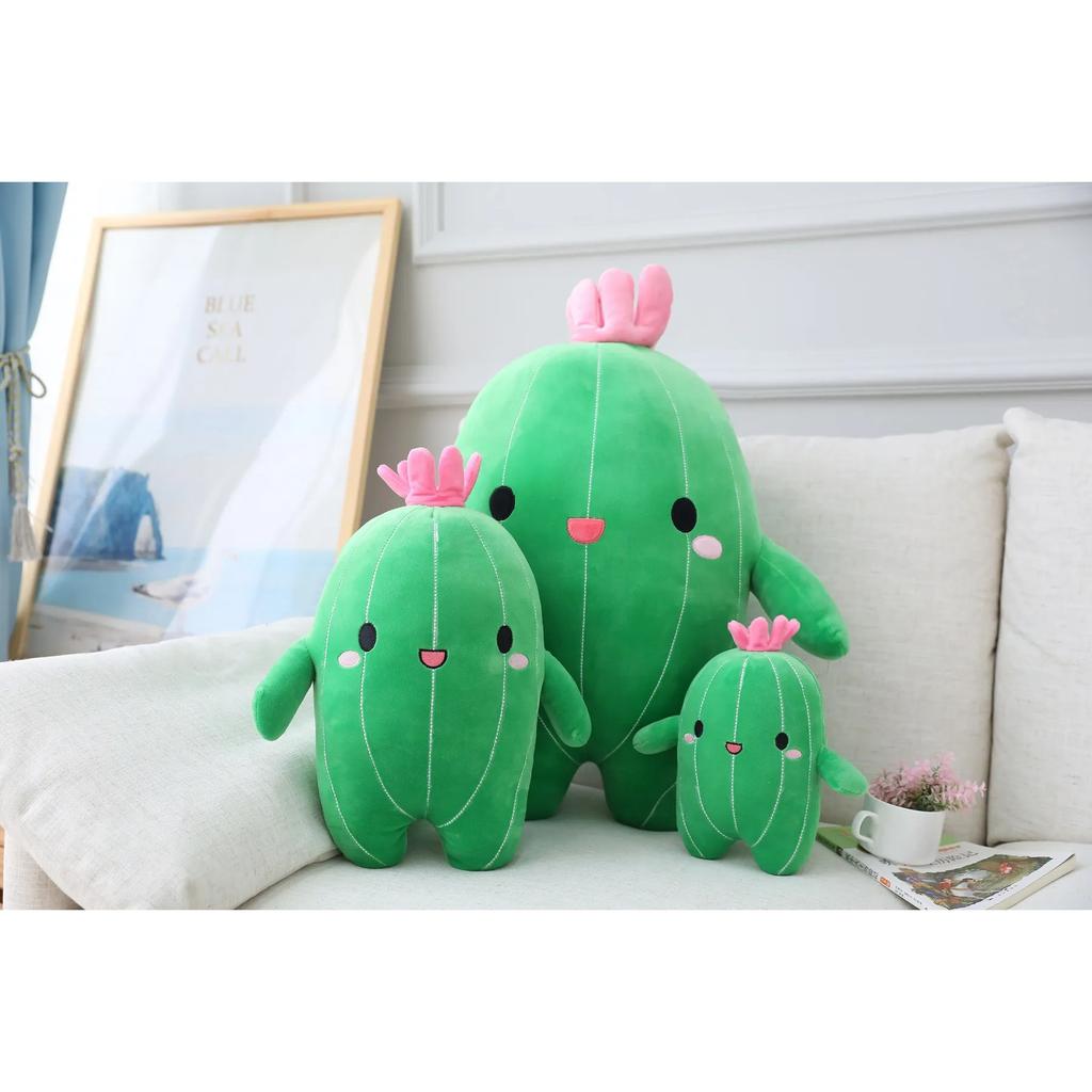 1pc 23CM Cartoon Cactus Plush Toys Kawaii Stuffed Soft Plant Dolls for Children Baby Kids Toys Birthday Decoration Gifts