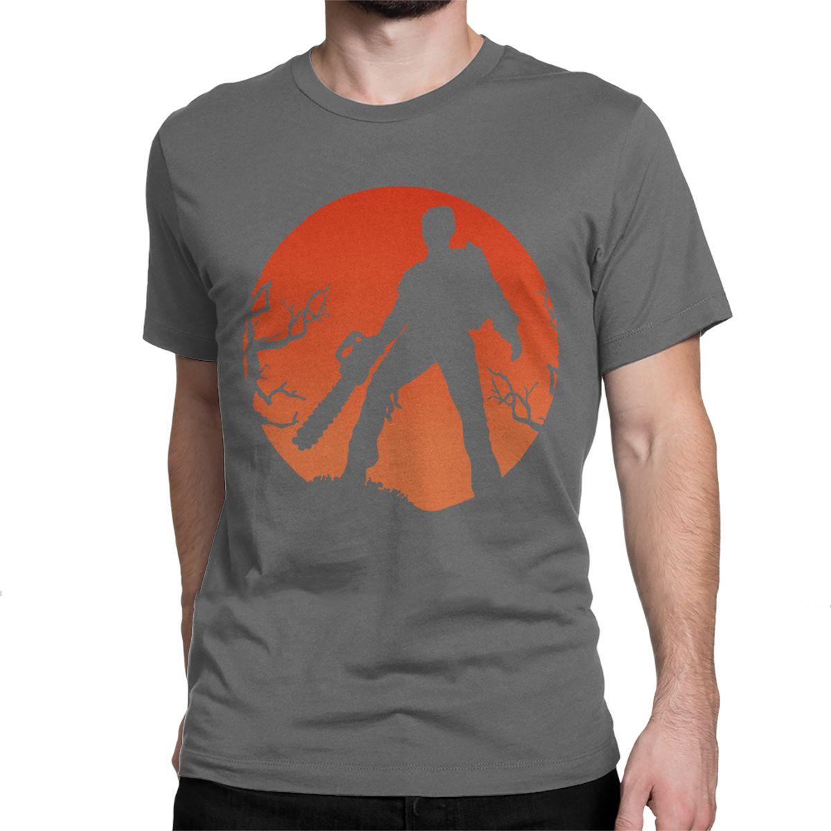 Lustiges Ash Vs The Evil Dead Sommer-T-Shirt für Herren, lockerer O-Ausschnitt, lässige Oberteile, kurzärmelig, 3D-Druck, Street-T-Shirt M