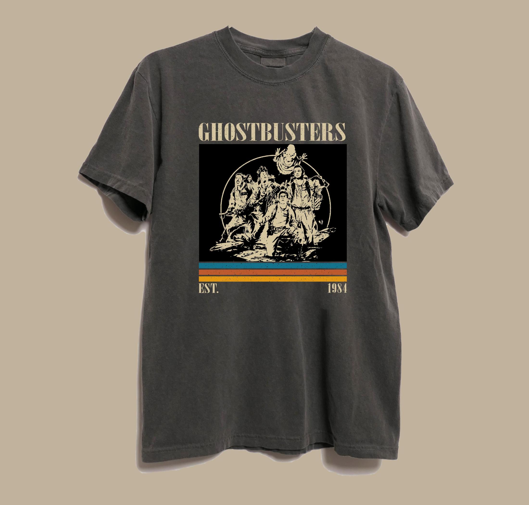 Ghostbusters Movie Tshirt Comfortable Collar Retro Tshirt Printed Pattern Tshirt Gift for Fans S